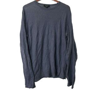 Christopher Fischer Men’s Cashmere Crewneck Light Knit Sweater Gray Size Small